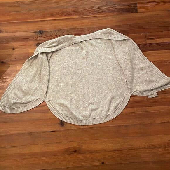 Express Beige Oversized Open Cardigan Knit Sweater Womens Size Extra Small - Picture 3 of 10